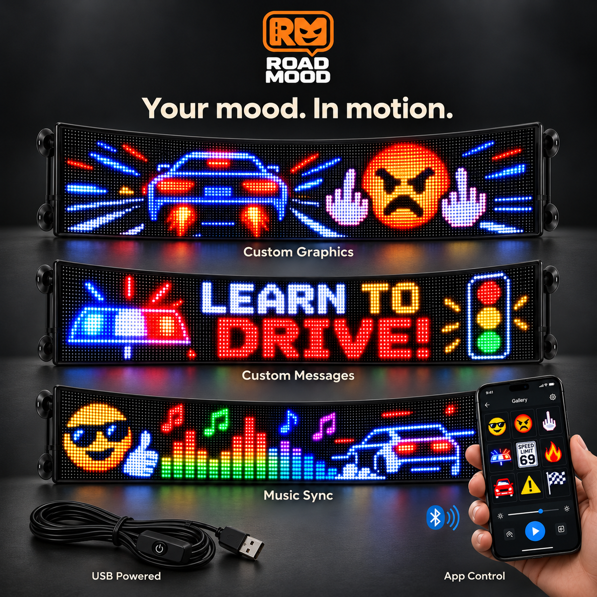 RoadMood™ Car Display